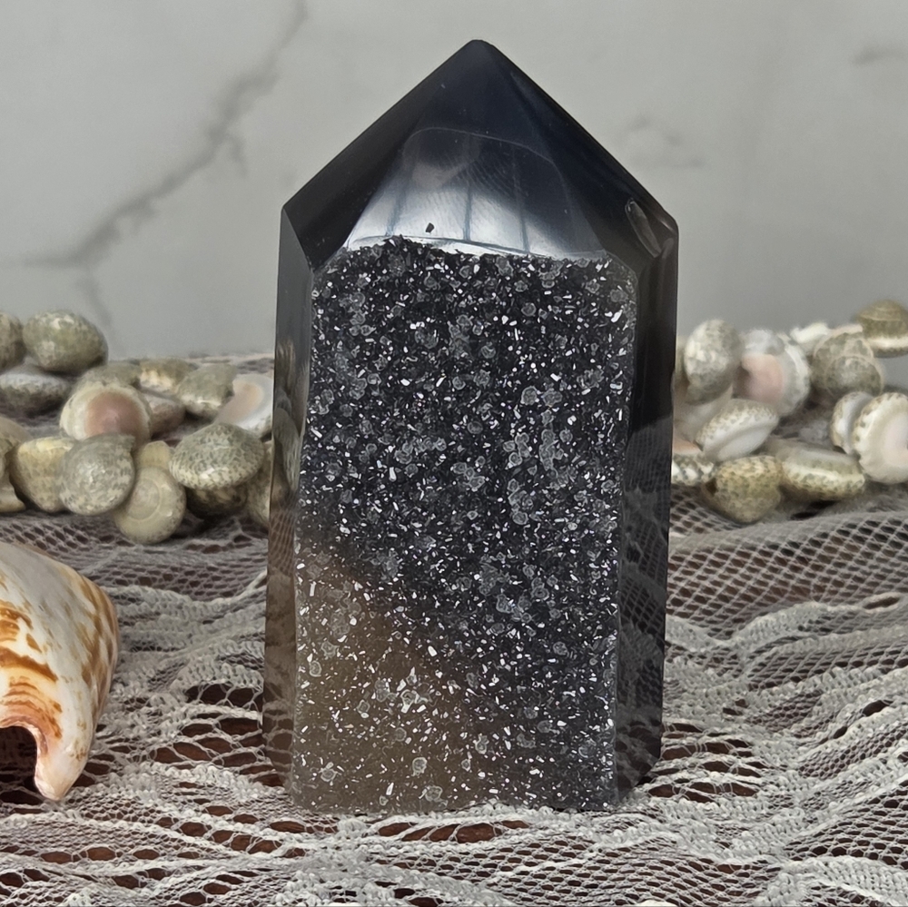 Druzy Agate Tower F
